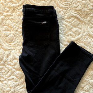 Eddie Bauer Slightly Curvy Straight Jeans Womens Sz P16 Black Denim Jeans
